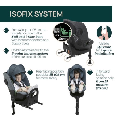 Bi-seat i-size air with base black air | Chicco Oficial