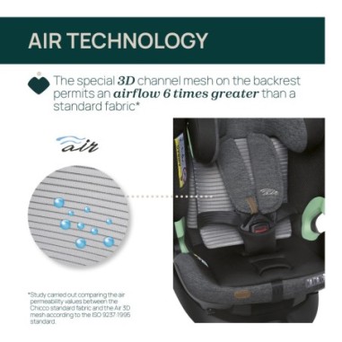 Bi-seat i-size air with base black air | Chicco Oficial