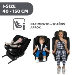 Silla de coche Unico Evo i-Size (40-150 cm) Negro 2