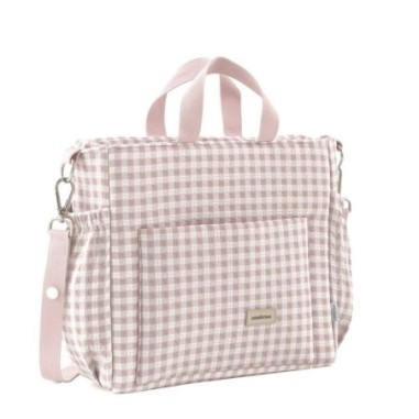 Bolso maternal pack Vicky rosa 16x43x37cm | Mamapata