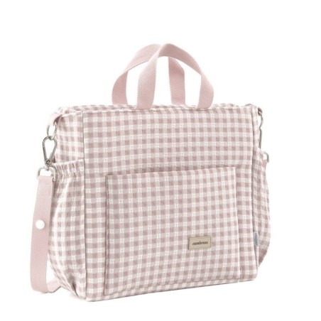 Bolso maternal pack Vicky rosa 16x43x37cm | Mamapata