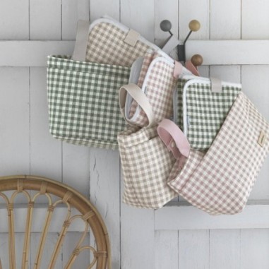 Bolso maternal pack Vicky rosa 16x43x37cm | Mamapata