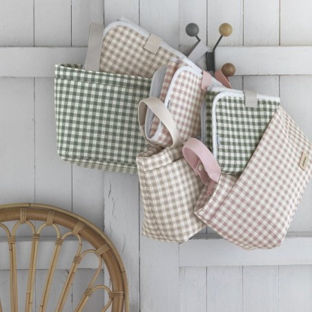 Bolso maternal pack Vicky rosa 16x43x37cm | Mamapata