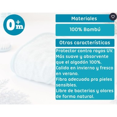 Toalla de Baño Azul 100cm - Kiokids Mamapata