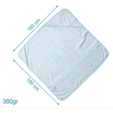 Toalla de Baño Azul 100cm - Kiokids Mamapata