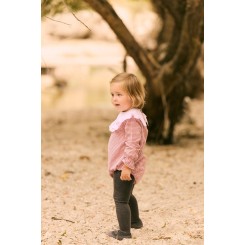 Pelele Paris mini vichy cereza Conttonbel Moda bebé de calidad