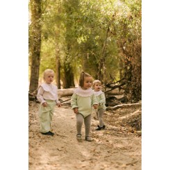 Pelele Alma pata verde Conttonbel Moda bebé de calidad