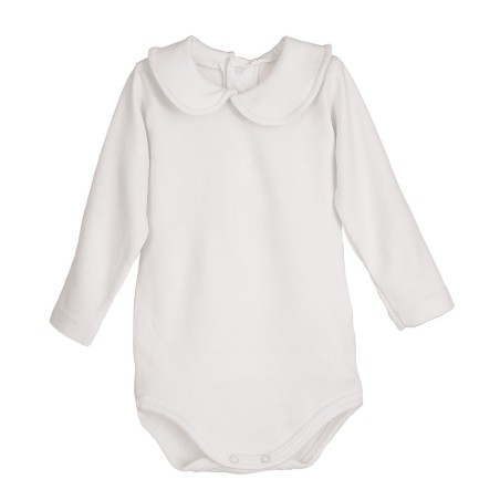 Body Lugo Elas Blanco Ropa Básica Bebé Calamaro Baby
