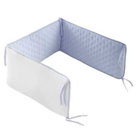 Protector Cuna 60 Soft Celeste 180x30x3 cm Cambrass