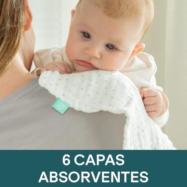 Muselina bebé Koala Soft Touch 30x30 Azul - Algodón orgánico y suave