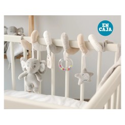 Espiral de actividades Elefante 35 cm KioKids - Suave y estimulante para bebé 2