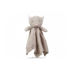 Doudou gato algodón 25 cm Mamapata – Suave y tierno para bebé