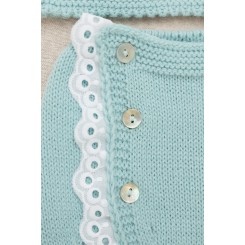 Conjunto de punto para bebé Aqua Cottonbel 2