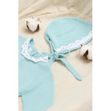Conjunto de punto para bebé Aqua Cottonbel