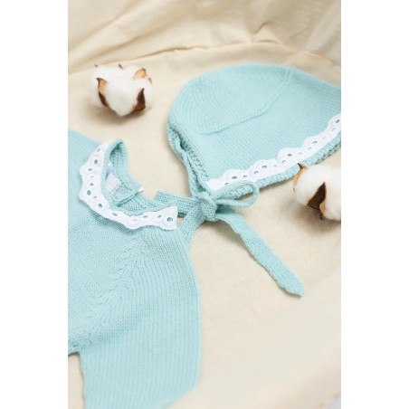 Conjunto de punto para bebé Aqua Cottonbel