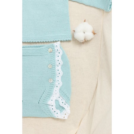 Conjunto de punto para bebé Aqua Cottonbel