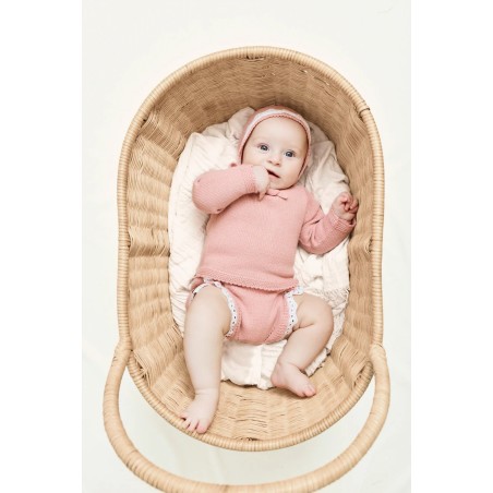 Conjunto de punto para bebé Fresa Cottonbel