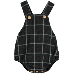 Peto bebé Calamaro Zonda cuadros verde