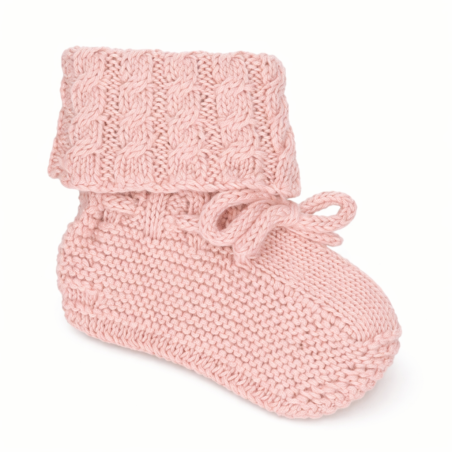 Patuco botita punto aranés de lana Cóndor