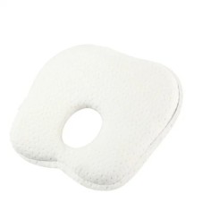 Almohada ergonómica bebé blanca Kiokids 22x19 cm