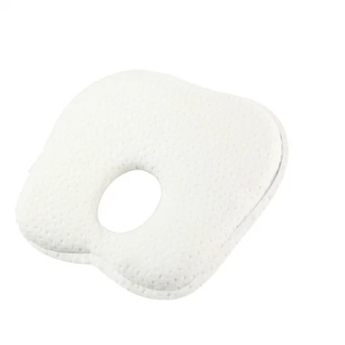 Almohada ergonómica bebé blanca Kiokids 22x19 cm