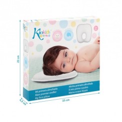 Almohada ergonómica bebé blanca Kiokids 22x19 cm 2