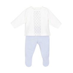 Conjunto bebé con polaina y blusa de manga larga