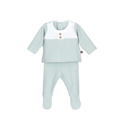 Conjunto de bebé con polaina y camiseta | Ropa cómoda recién nacido 2