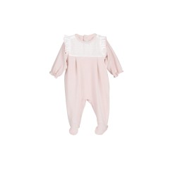 Pelele de bebé con pechera y volantes Ropa cómoda recién nacido