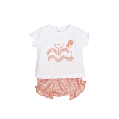 Conjunto pololo bebé verano cómodo y fresco