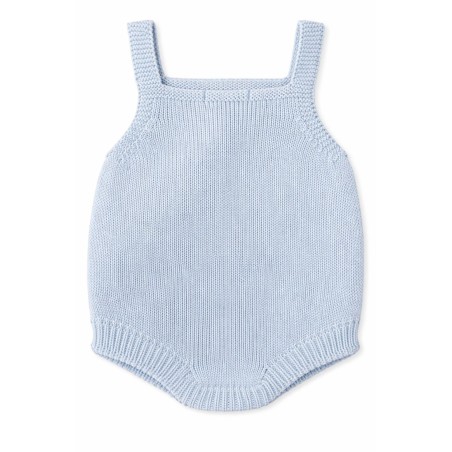 Body de punto tirantes Micolino azul y rosa