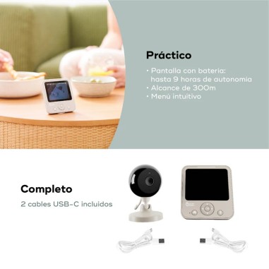 Vigilabebés con Cámara Babymoov Yoo Start | Monitor de Vídeo