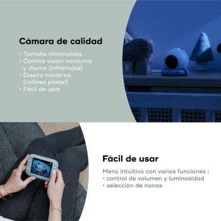 Vigilabebés con Cámara Babymoov Yoo Roll | Monitor de Vídeo