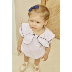 Rana blanca de ceremonia con cuello marinero Estrella 2